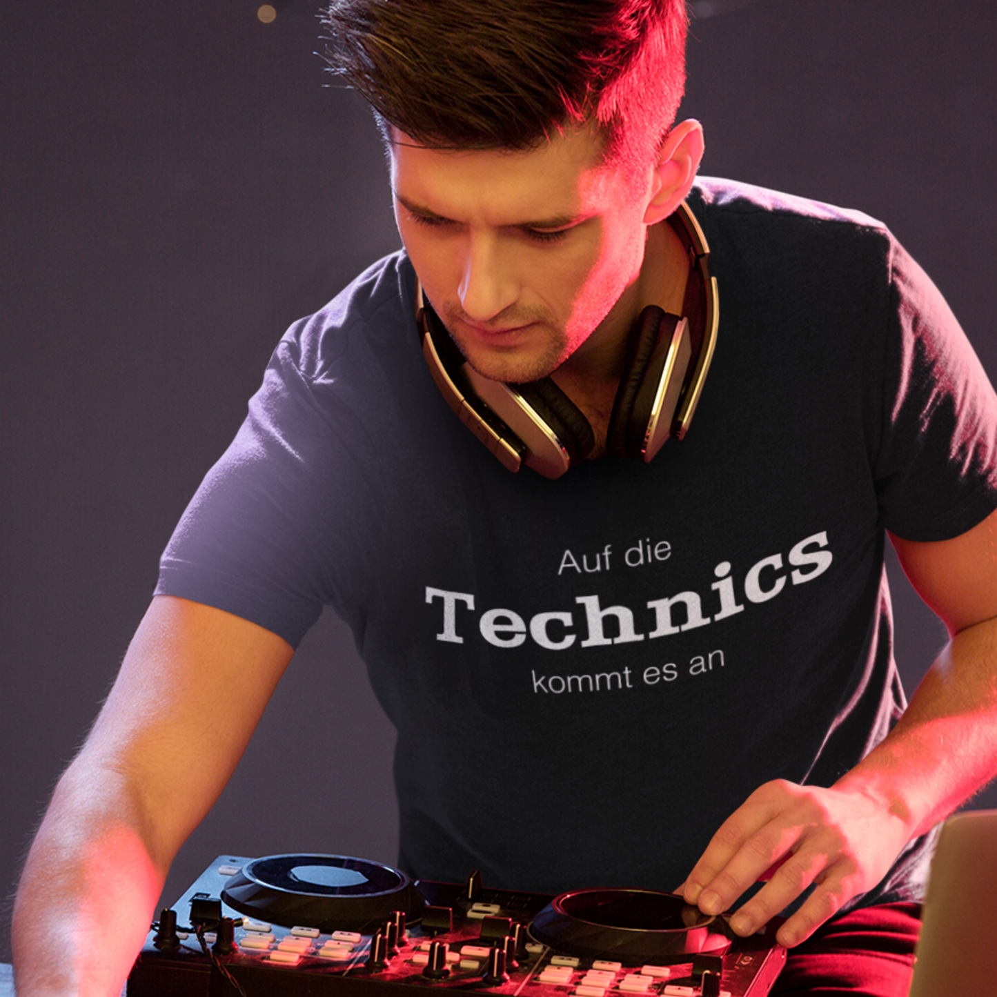 Auf die Technics kommt es an - T-Shirt