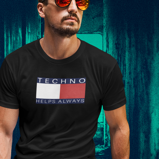 Techno helps always - T-Shirt